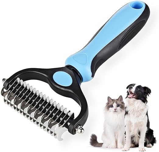 Peigne Démêlant Double Face – Démêlage Doux pour Chiens & Chats